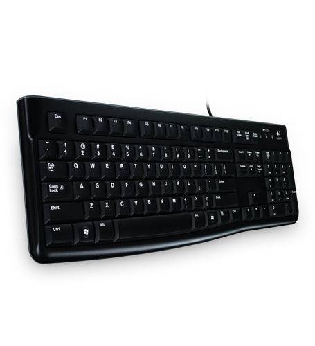Teclado K120 Logitech Alámbrico USB Negro