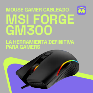 Mouse Gamer Cableado MSI Forge GM300_ La Herramienta Definitiva para Gamers